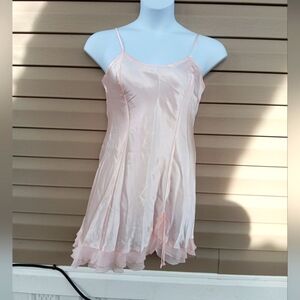 Massini Light Pink Satin Chemise